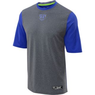 UNDER ARMOUR Mens Spine Gameday Short Sleeve Baseball Top   Size Large, Royal