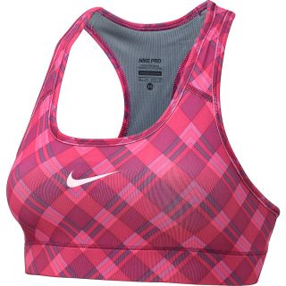 NIKE Womens Pro Printed Sports Bra   Size XS/Extra Small, Raspberry/fuchsia