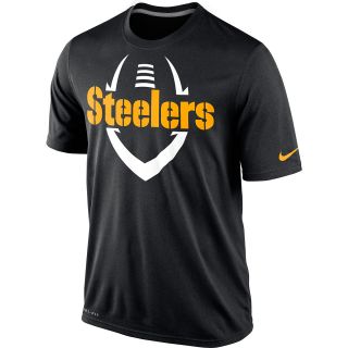 NIKE Mens Pittsburgh Steelers Dri FIT Legend Icon Short Sleeve T Shirt   Size