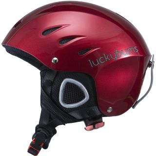 Lucky Bums Snow Sport Helmet with Fleece Liner   Size Large, Red (123FRDL)