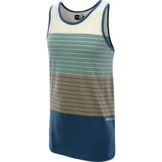 RIP CURL Mens Reef Point Tank Top   Size Small, Blue