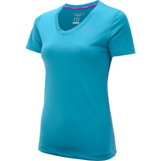 CHAMPION Womens Vapor PowerTrain Short Sleeve T Shirt   Size Small, Turquoise