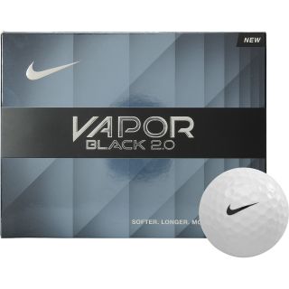NIKE Vapor Black 2.0 Golf Balls   12 Pack, White
