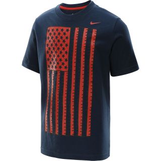 NIKE Boys USA Team Short Sleeve T Shirt   Size Small, Navy
