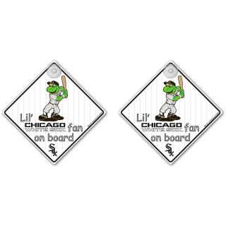 Team ProMark Chicago White Sox Lil Fan on Board Sign 2 Pack with Suction Cup
