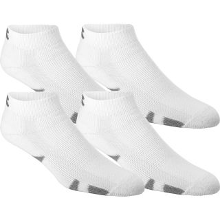 UNDER ARMOUR Youth Training Lo Cut Socks    4 Pack   Size Small, White