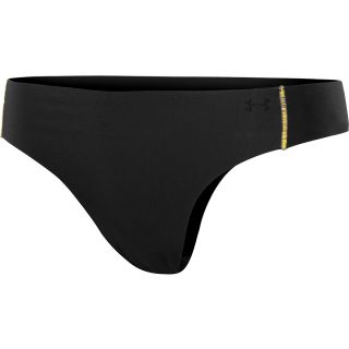 UNDER ARMOUR Womens Pure Stretch Thong, Black/yellow