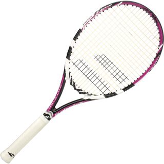 BABOLAT Womens Drive Lite Pre Strung Tennis Racquet   Size 1, Pink/white
