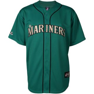 Majestic Athletic Seattle Mariners Blank Replica Alternate Green Jersey   Size