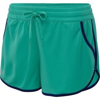 UNDER ARMOUR Womens Rally Shorts   Size Large, Emerald Lake/caspian