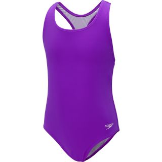 SPEEDO Girls Learn To Swim Racerback Swimsuit   Size 5, Purple Haze