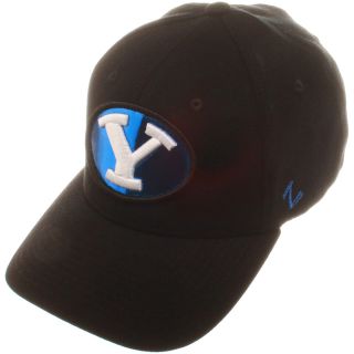 ZEPHYR Mens BYU Cougars Z Fit Custom Logo Stretch Fit Cap   Size M/l, Black