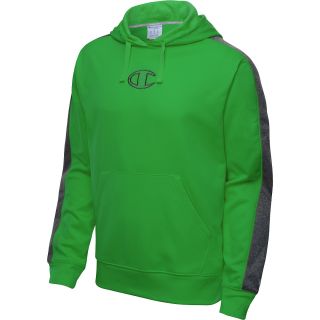 CHAMPION Mens PowerTrain Tech Fleece Pullover Hoodie   Size 2xl, Green