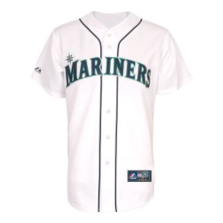 Majestic Athletic Seattle Mariners Blank Replica Home Jersey   Size XXL/2XL,