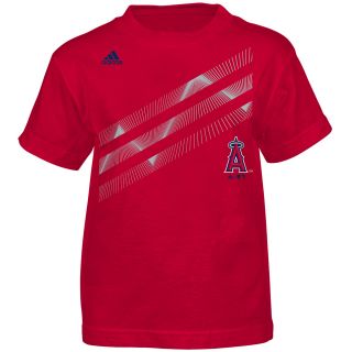 adidas Youth Los Angeles Angels of Anaheim Laser Field Short Sleeve T Shirt,