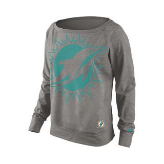 NIKE Womens Miami Dolphins Wildcard Epic Crew Long Sleeve Shirt   Size Large,