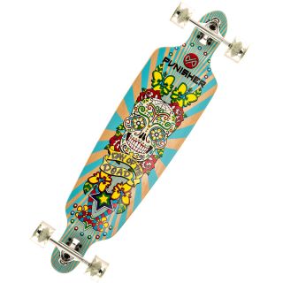 Punisher Skateboards Day of the Dead 40 Inch Long board Double Kick with Drop
