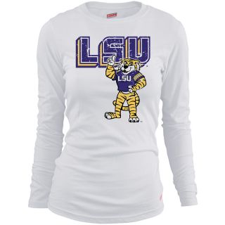 MJ Soffe Girls Louisiana State University TIgers Long Sleeve T Shirt   White  