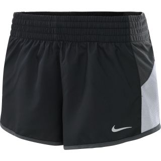NIKE Womens Racer Running Shorts   Size XS/Extra Small, Black/anthracite