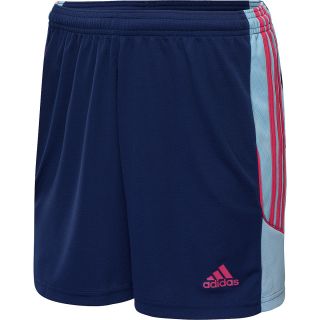adidas Womens Squadra Graphic Soccer Shorts   Size Small, Navy/argentina