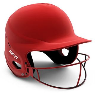 RIP IT Fit Matte with Vision Pro Fastpitch Softball Helmet   Adult, Red (VISN M 