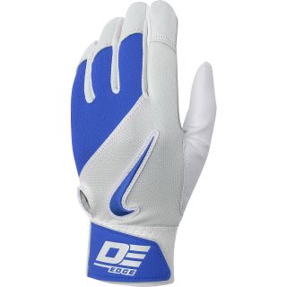 NIKE Diamond Elite Edge Adult Baseball Batting Gloves   Size Small, White/royal