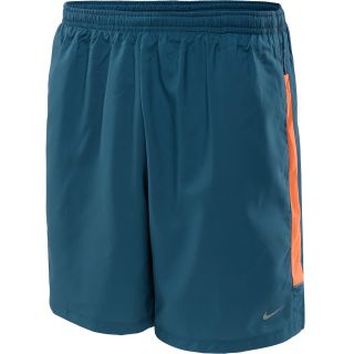 NIKE Mens 7 Woven Running Shorts   Size 2xl, Night Factor/orange