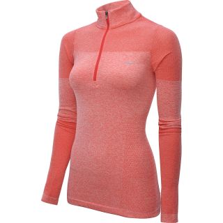 NIKE Womens Dri Fit Knit 1/2 Zip Long Sleeve Running Shirt   Size Small,