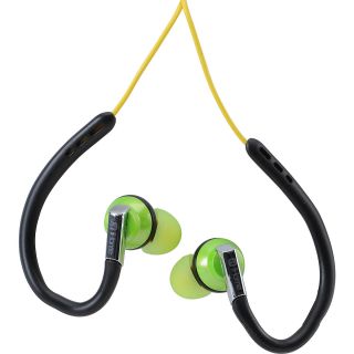 IHOME 2 in 1 Sport Earphones with Removable Earbuds, Lemon