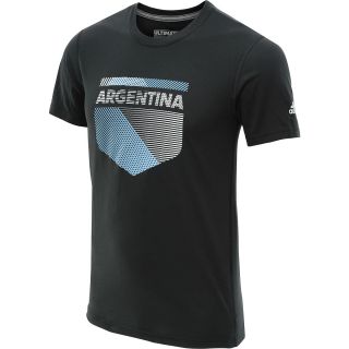 adidas Mens Argentina Geo Crest Short Sleeve Soccer T Shirt   Size Small,