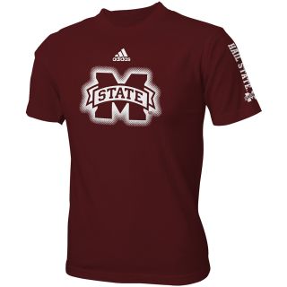 adidas Youth Mississippi State Bulldogs Sideline Elude Short Sleeve T Shirt  