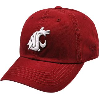 TOP OF THE WORLD Mens Washington State Cougars Crew Red Adjustable Cap   Size