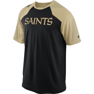 NIKE Mens New Orleans Saints Dri FIT Fly Slant Top   Size Small, Green