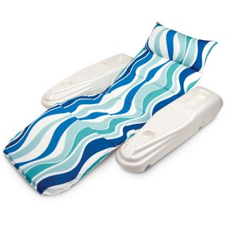 Poolmaster Rio Sun Adjustable Chaise Lounge   Blue Currents (70745)