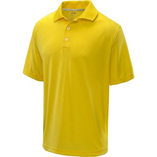adidas Mens ClimaCool Textured Solid Golf Polo   Size Large, Yellow