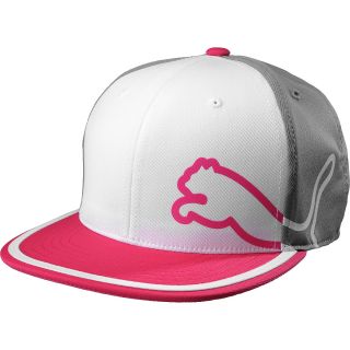 PUMA Mens Monoline 3 Color 110 Snapback Golf Hat, Pink/grey