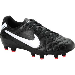 NIKE Womens Tiempo Natural IV FG Soccer Cleats   Size 5.5r, Black/red/white