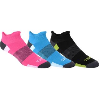 ASICS Intensity Low Cut Socks   3 Pack   Size Medium, Assorted Pinks