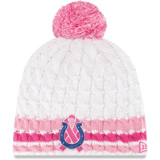 NEW ERA Womens Indianapolis Colts Breast Cancer Awareness Knit Hat, Pink