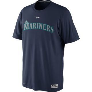 NIKE Mens Seattle Mariners AC Dri FIT Legend Logo Short Sleeve T Shirt   Size
