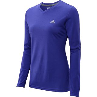 adidas Womens Ultimate Long Sleeve V Neck T Shirt   Size XS/Extra Small,