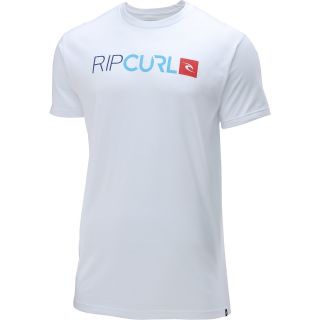 RIP CURL Mens Baked Premium Short Sleeve T Shirt   Size Medium, White