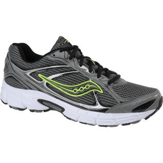 SAUCONY Mens Grid Cohesion 7 Running Shoes   Size 10, Silver/black