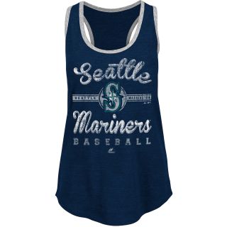 MAJESTIC ATHLETIC Womens Seattle Mariners Authentic Tradition Tank Top   Size