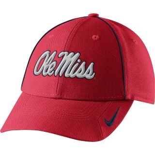 NIKE Mens Mississippi Rebels Coaches Legacy 91 Adjustable Cap, Red
