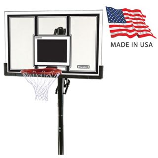 Lifetime 71525 54 Inch Competition Shatter Guard In Ground Basketball System