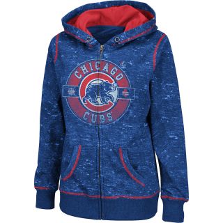 MAJESTIC ATHLETIC Womens Chicago Cubs Contender Full Zip Hoody   Size Large,