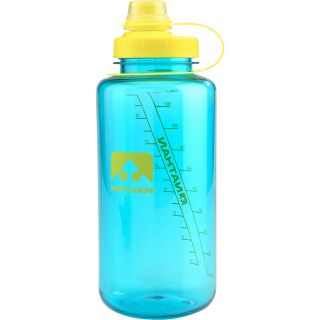 NATHAN BigShot Narrow Mouth Water Bottle   32 oz   Size 34oz, Teal/yellow