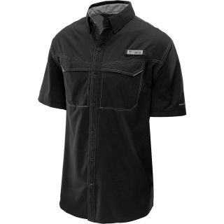 COLUMBIA Mens Low Drag Offshore Short Sleeve Fishing Shirt   Size Small, Black