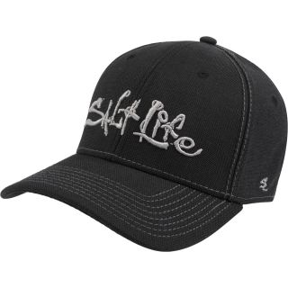 SALT LIFE Mens Signature Stretch Piqu� Hat, Black